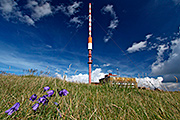 Majestátná slovenská Kráľova hoľa s vysílačem na vrcholu, rok 2011
