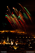 Ignis Brunensis 2012 - ohňostroj nad Špilberkem společností Flash Barrandov SFX (Česko) a Pyrovision (Rakousko)