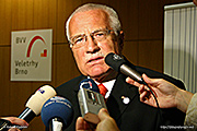 Czech Summit 2007 (setkání prezidentů v Brně) - český prezident Václav Klaus